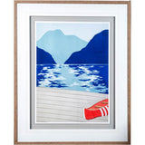 Afternoon Canoe by Dimond, David a Framed Art Print Matted under Glass by Mercana at Eve Furniture