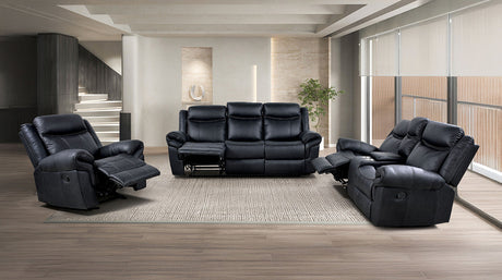 Agata Black Sofa & Loveseat by Furniture of America at Eve Furniture