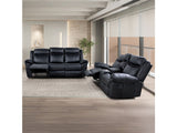 Agata Black Sofa & Loveseat by Furniture of America at Eve Furniture