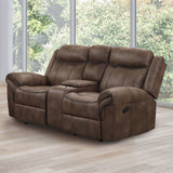 Agata Brown Sofa & Loveseat & Chair by Furniture of America at Eve Furniture
