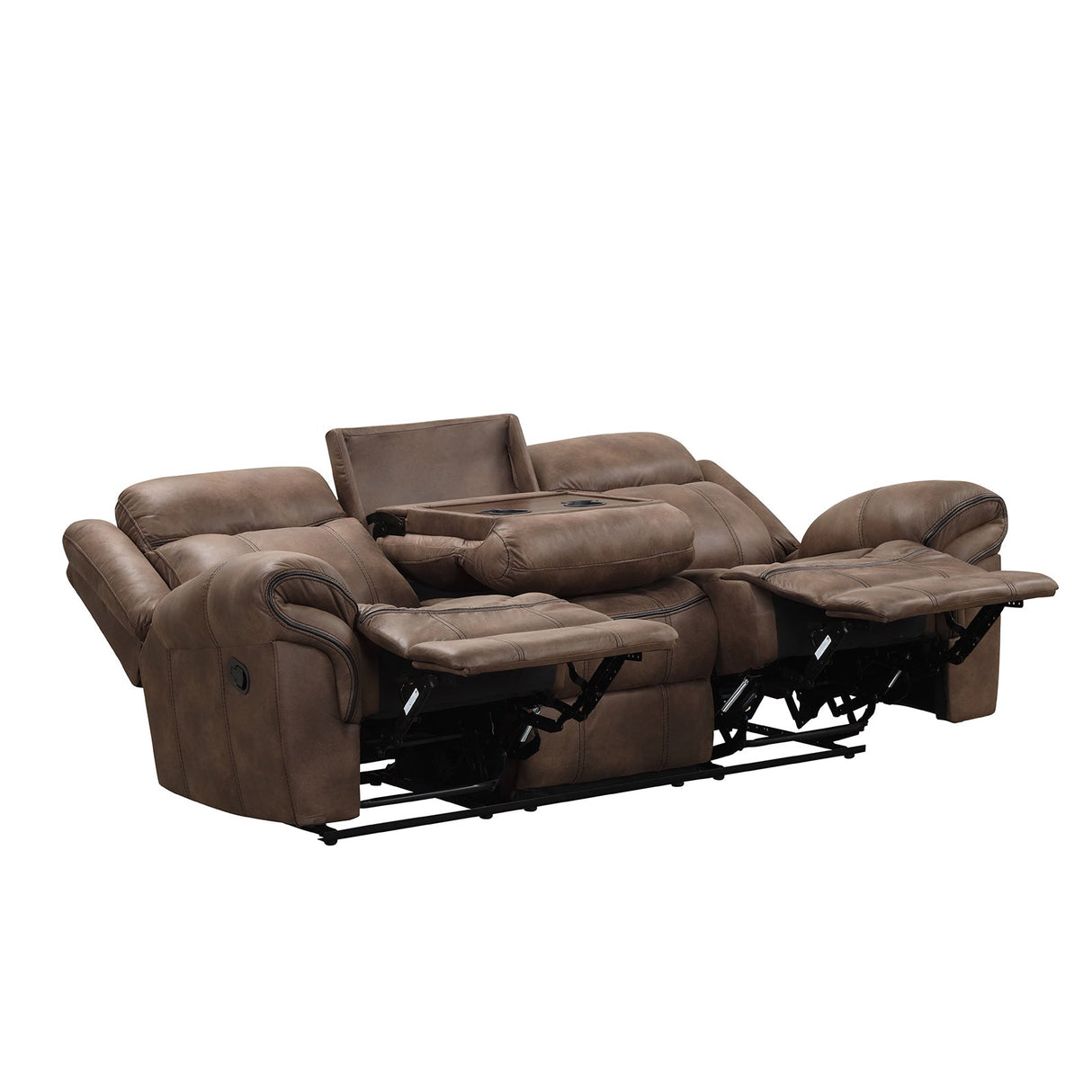 Agata Brown Sofa & Loveseat & Chair by Furniture of America at Eve Furniture