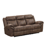 Agata Brown Sofa & Loveseat & Chair by Furniture of America at Eve Furniture
