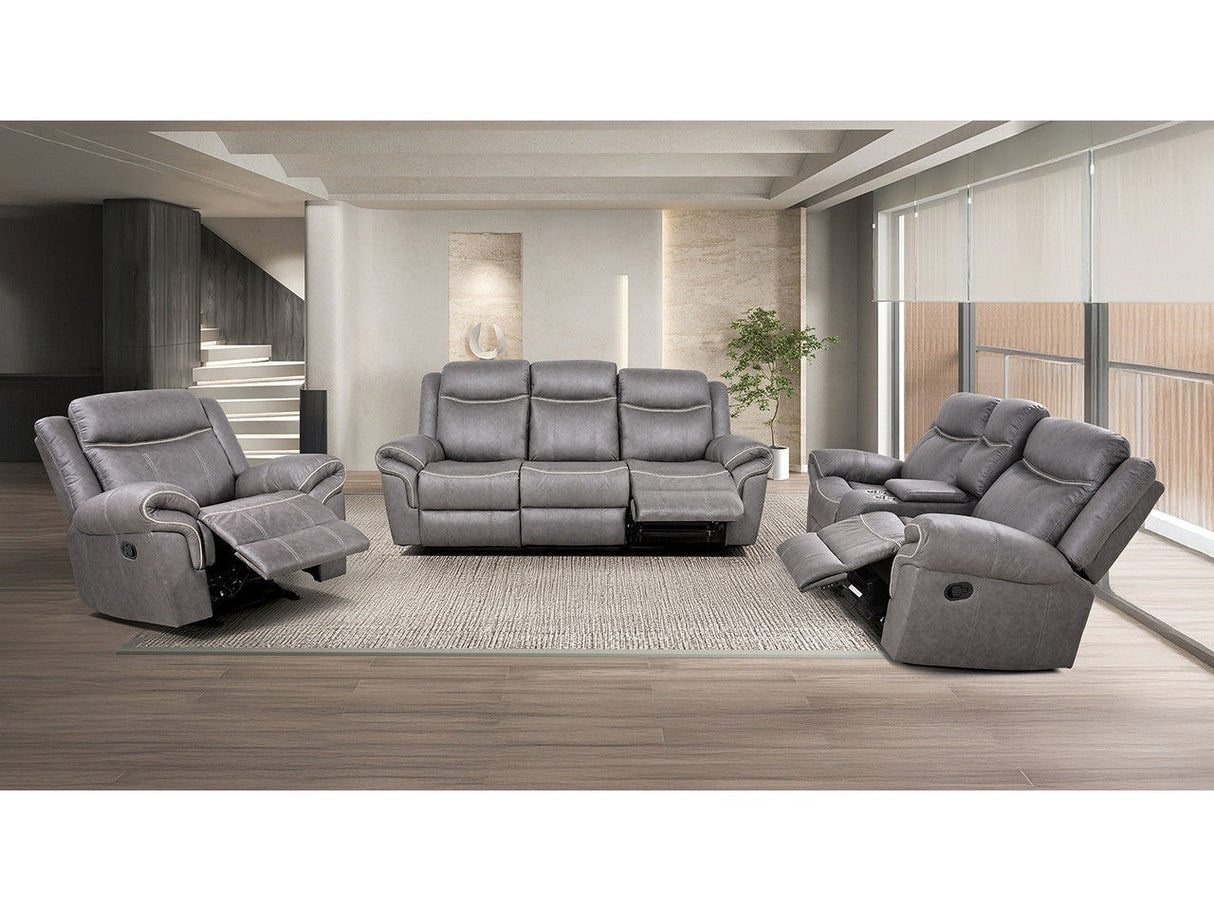 Agata Warm Gray 3-Piece Living Room Set by Furniture of America at Eve Furniture