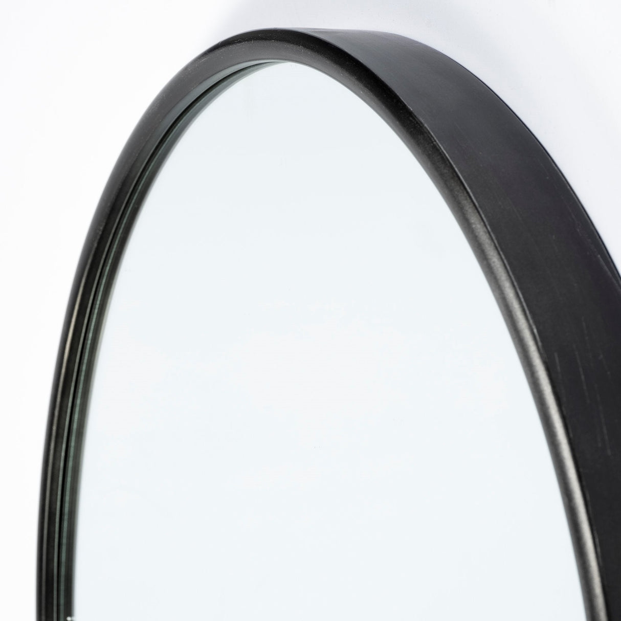 Agatha Rounded Arch Black Metal Frame Full Length Mirror by Mercana at Eve Furniture