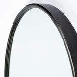 Agatha Rounded Arch Black Metal Frame Full Length Mirror by Mercana at Eve Furniture