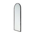 Agatha Rounded Arch Black Metal Frame Full Length Mirror by Mercana at Eve Furniture