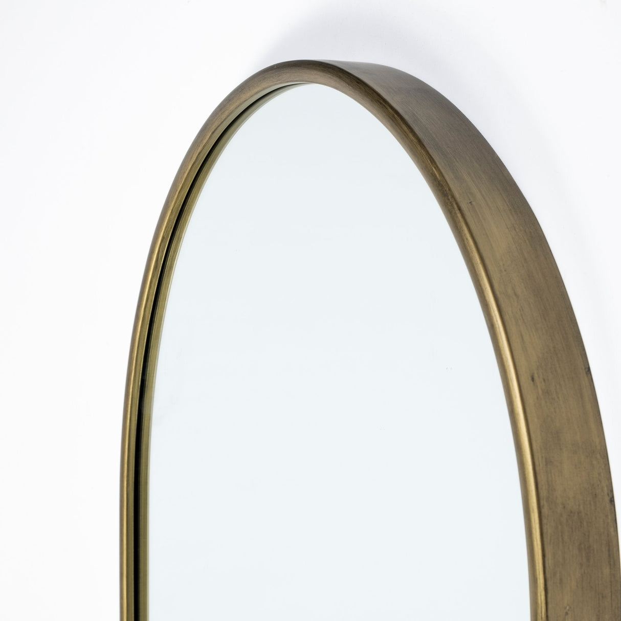 Agatha Rounded Arch Gold Metal Frame Full Length Mirror by Mercana at Eve Furniture