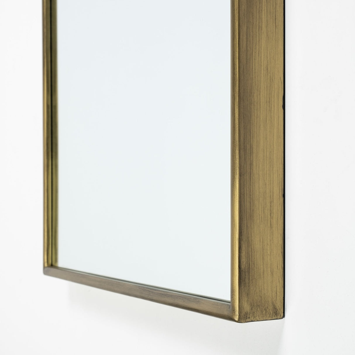 Agatha Rounded Arch Gold Metal Frame Full Length Mirror by Mercana at Eve Furniture