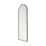 Agatha Rounded Arch Gold Metal Frame Full Length Mirror by Mercana at Eve Furniture