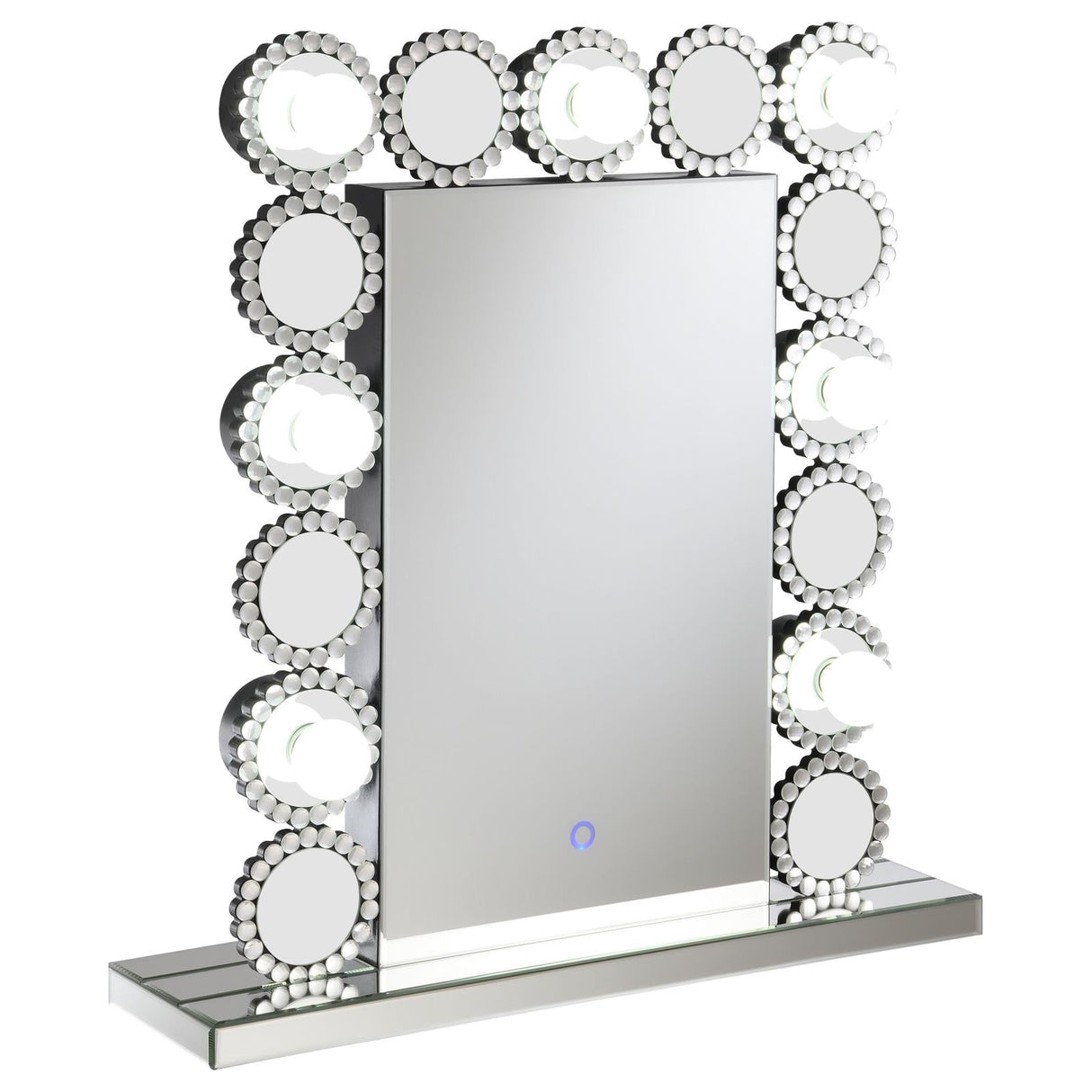 Aghes Mirror Rectangular Table Mirror with LED Lighting