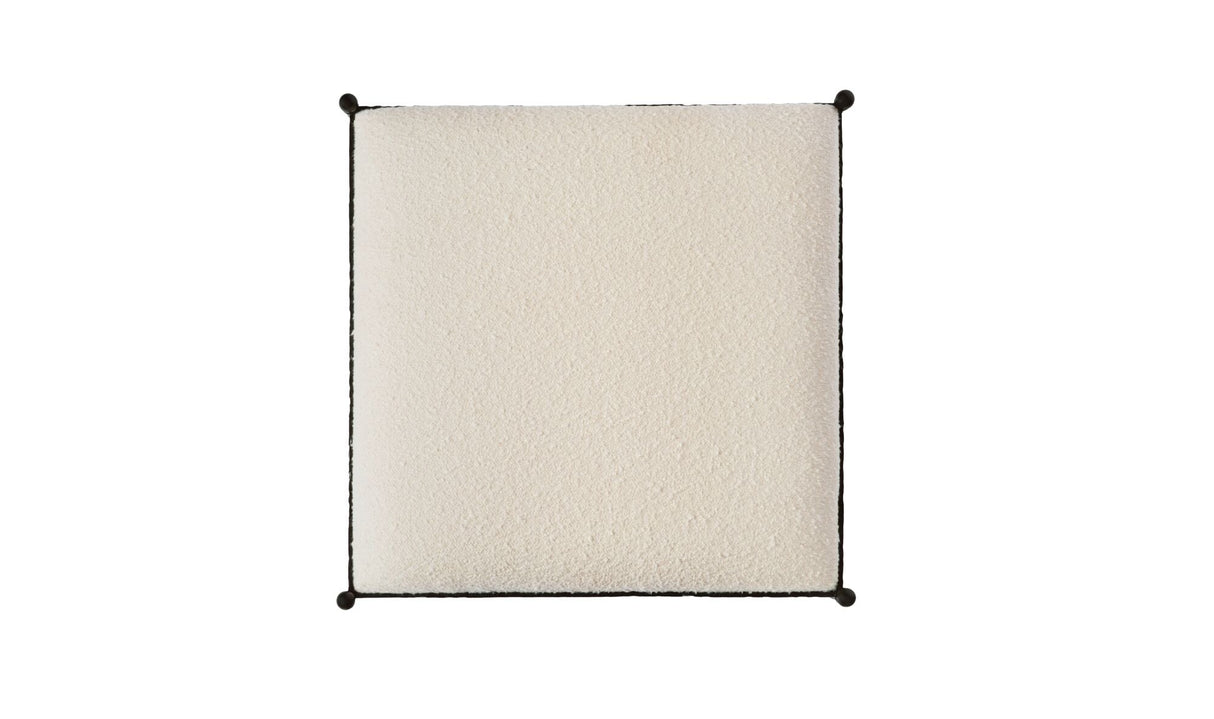 Agne Stool Cream by Moe's Home at Eve Furniture