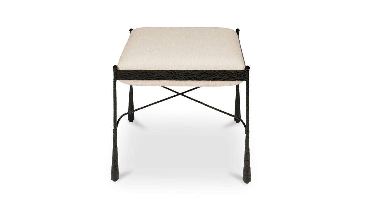 Agne Stool Cream by Moe's Home at Eve Furniture