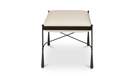 Agne Stool Cream by Moe's Home at Eve Furniture