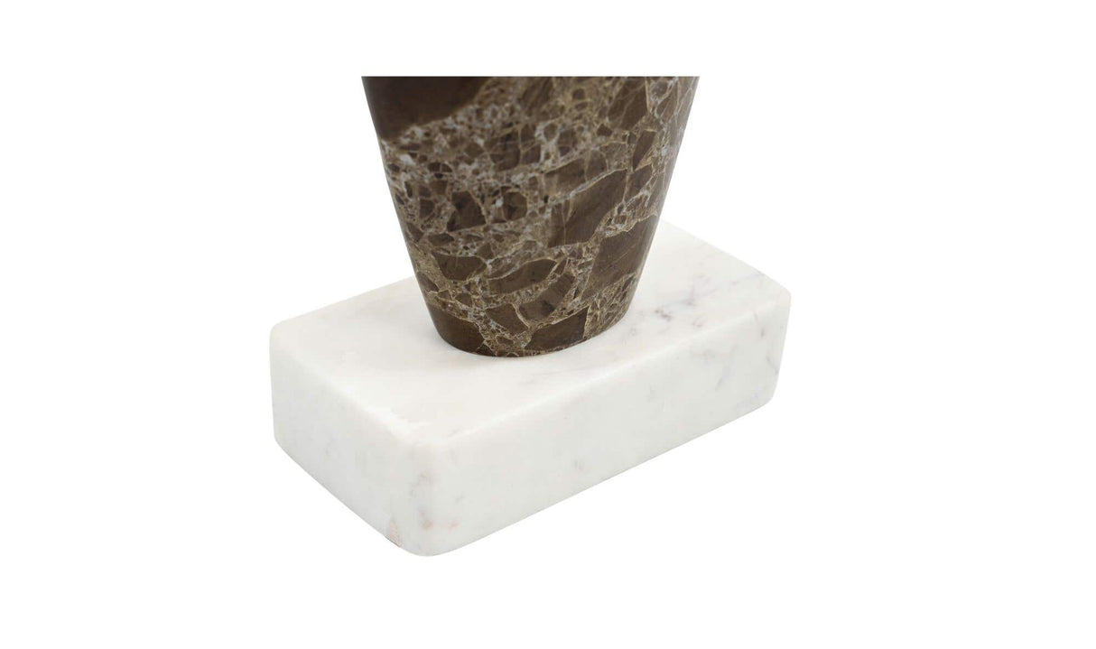 Boda Sculpture Dark Emperador Marble
