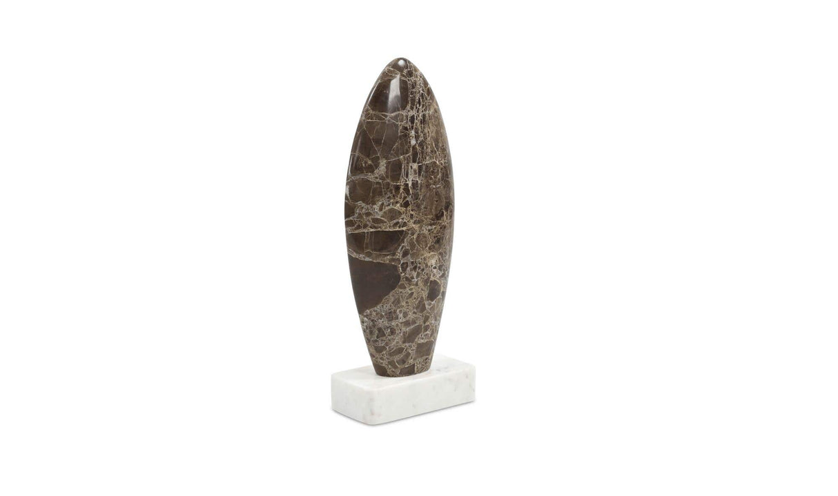 Boda Sculpture Dark Emperador Marble