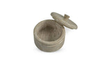 Valencia Round Travertine Box