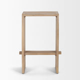 Aida 26" Seat Height Light Brown Wood Counter Stool by Mercana at Eve Furniture