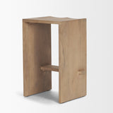Aida 26" Seat Height Light Brown Wood Counter Stool by Mercana at Eve Furniture