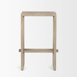 Aida 26" Seat Height Light Gray Wood Counter Stool by Mercana at Eve Furniture