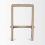 Aida 26" Seat Height Light Gray Wood Counter Stool by Mercana at Eve Furniture