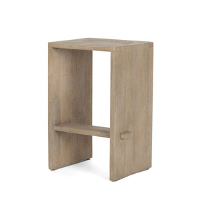 Aida 26" Seat Height Light Gray Wood Counter Stool by Mercana at Eve Furniture