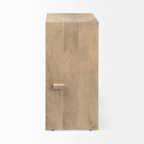 Aida 30" Seat Height Light Brown Wood Bar Stool by Mercana at Eve Furniture