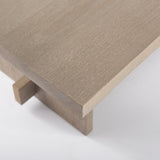 Aida 84L Light Gray Wood Dining Table by Mercana at Eve Furniture