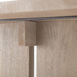 Aida 84L Light Gray Wood Dining Table by Mercana at Eve Furniture