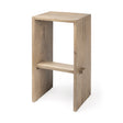 Aida Light Brown Wood Bar Stool by Mercana at Eve Furniture