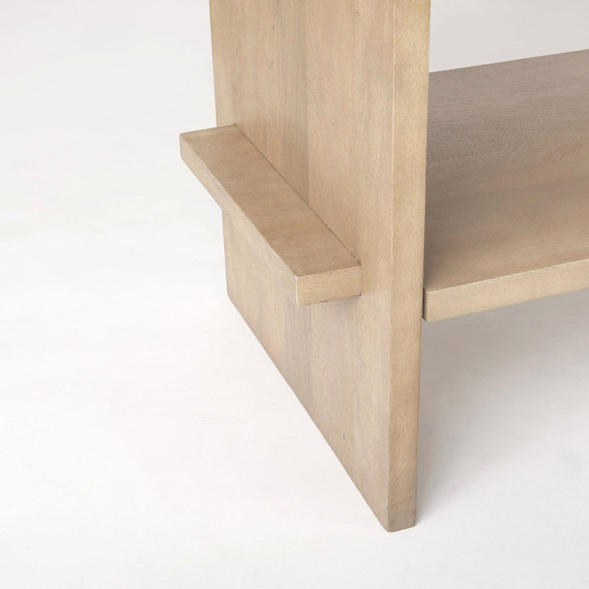 Aida Light Brown Wood Console Table by Mercana at Eve Furniture