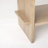 Aida Light Brown Wood Console Table by Mercana at Eve Furniture