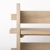 Aida Light Brown Wood Console Table by Mercana at Eve Furniture