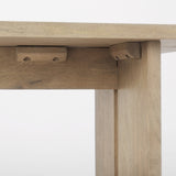 Aida Light Brown Wood Dining Bench by Mercana at Eve Furniture