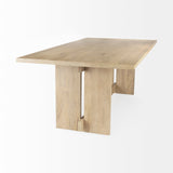 Aida Light Brown Wood Dining Table by Mercana at Eve Furniture