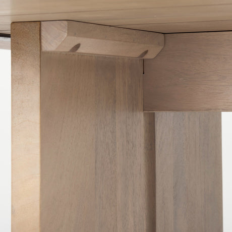 Aida Light Brown Wood Dining Table by Mercana at Eve Furniture