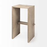 Aida Light Gray Wood Bar Stool by Mercana at Eve Furniture