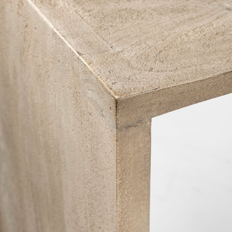 Aida Light Gray Wood Bar Stool by Mercana at Eve Furniture