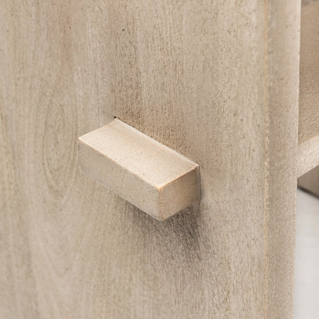 Aida Light Gray Wood Bar Stool by Mercana at Eve Furniture