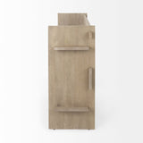 Aida Light Gray Wood Console Table by Mercana at Eve Furniture