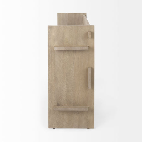 Aida Light Gray Wood Console Table by Mercana at Eve Furniture