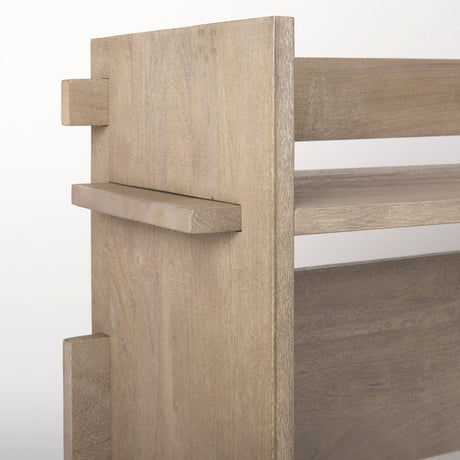 Aida Light Gray Wood Console Table by Mercana at Eve Furniture
