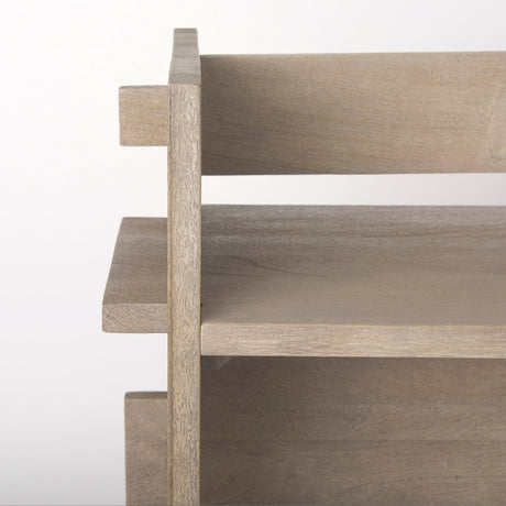 Aida Light Gray Wood Console Table by Mercana at Eve Furniture