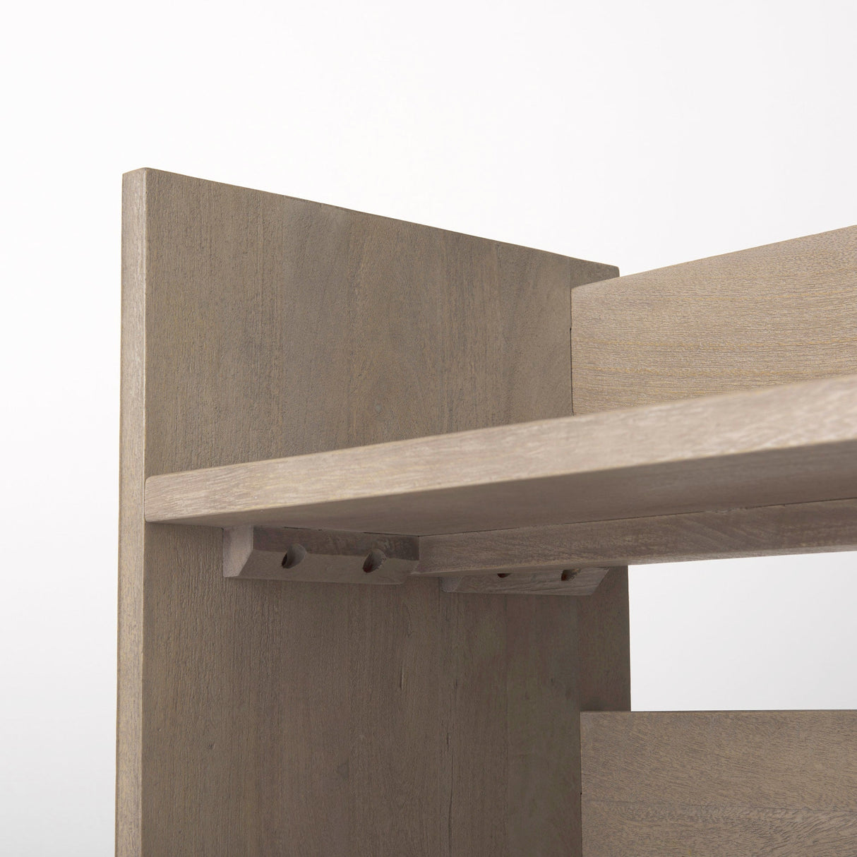 Aida Light Gray Wood Console Table by Mercana at Eve Furniture