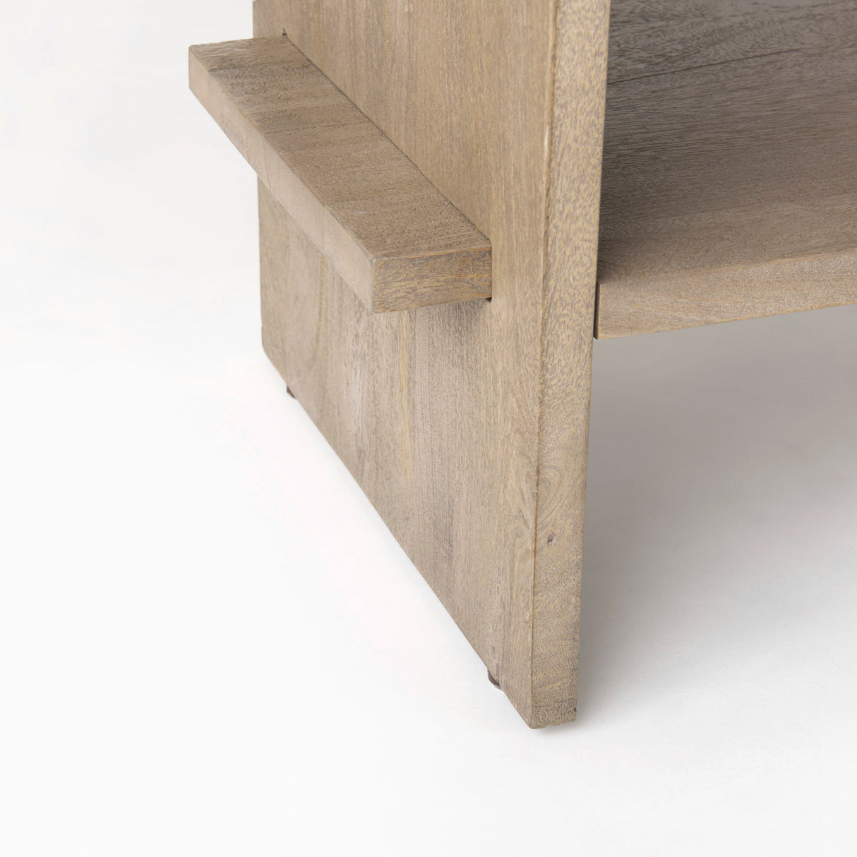 Aida Light Gray Wood Console Table by Mercana at Eve Furniture