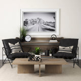 Aida Light Gray Wood Console Table by Mercana at Eve Furniture