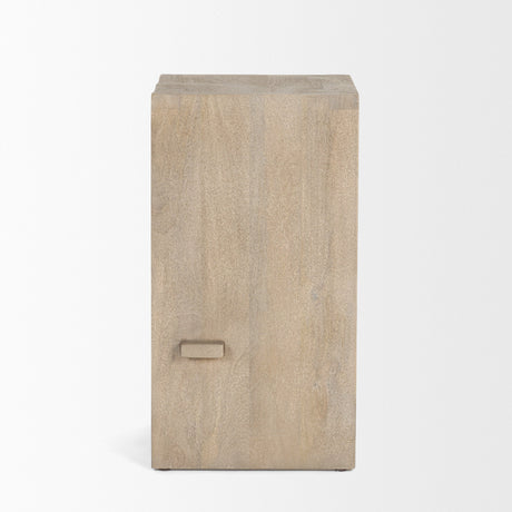 Aida Light Gray Wood Counter Stool by Mercana at Eve Furniture