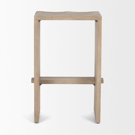 Aida Light Gray Wood Counter Stool by Mercana at Eve Furniture