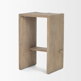 Aida Light Gray Wood Counter Stool by Mercana at Eve Furniture