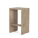 Aida Light Gray Wood Counter Stool by Mercana at Eve Furniture