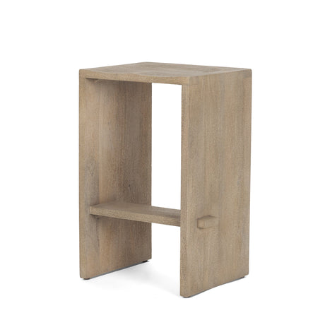 Aida Light Gray Wood Counter Stool by Mercana at Eve Furniture